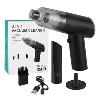 Powerful 3-in-1 Vacuum Cleaner for Car & Home – Compact, Cordless, Wet & Dry, Blower Function, Mini & Portable for Sofa, Dust, and Deep Cleaning - portable vacuum cleaner for car, bike and sofa