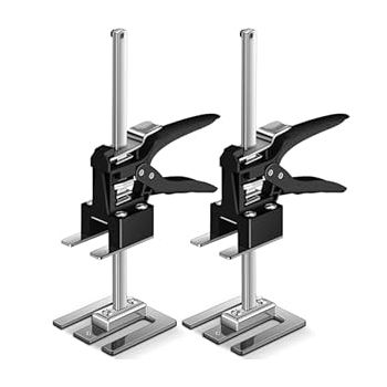 2 Pcs Construction Jack 12 in Labor Saving Handle Furniture Lifter Lifting Cabinet Jacks Multi Function Height Adjustment Lifting Device for Home, Load 500 Lbs, Lift Range 7.87in
