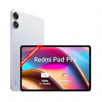 Redmi Pad Pro| Snapdragon 7s Gen 2| 30.7cm(12.1") Tablet| 33+ Days Standby|10000mAh| HyperOS| 120Hz|6GB, 128GB| Quad Speakers|Wi-Fi 6| Mist Blue