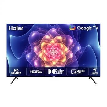 Haier 80cm (32) HD Ready Smart LED Google TV LE32W400G-N (Black)