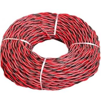 SP Electron 0.75mm Double Core Flexible Copper Wire Cable For Household Red, Black (Pack of 40Mtr)