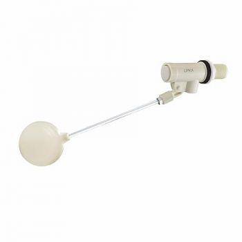 Lipka Ball Cock Set PTMT with Aluminum Rod and Ball, Durable Water Float Ballcock Valve for WaterTank, Toilet Accessory for Home (Ivory, 20 mm)
