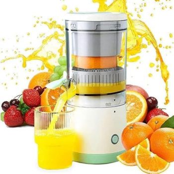 Drumstone 15 Years Warranty Electric Citrus Juicer USB Rechargeable | Portable Orange Lemon Squeezer with 45W Motor, Easy Clean BPA-Free Design | Compact Citrus Press for Fresh Juice