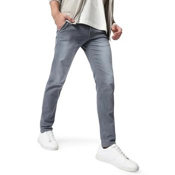 Urbano Fashion Men's Slim Fit Washed Jeans Stretchable