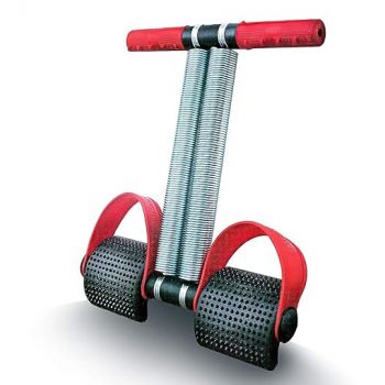 Boldfit Double Spring Tummy Trimmer Men and Women for Abs Workout Stomach Exercise Machine for Women and Men Exercise in Gym, Home for Abdominal, Belly Exercise Waist Trimmer, Tummy Twister Red