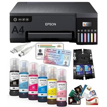 MY PRINT Ecotank L8050|A4 Size 6 Color Wireless Colour Home Inkjet Printers| 3D Printer|(With Epson Ink)|Pvc Card Print|2023 Model|With Usb Cable Extra, Multicolor