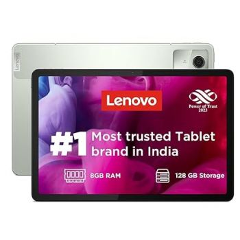 Lenovo Tab M11| 8 GB RAM, 128 GB ROM| 11 Inch, 90 Hz, 72% NTSC, 400 Nits FHD Display| Wi-Fi Only| Micro SD Support Upto 1 TB| Quad Speakers with Dolby Atmos|Octa-Core Processor| 13 MP Rear Camera