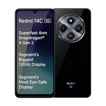 Redmi 14C 5G (Stargaze Black, 4GB RAM, 128GB Storage) | Superfast 4nm Snapdragon 4 Gen 2 | 120Hz 17.47cm (6.88”) Display | 5160mAh Battery | 50MP Dual Camera | Premium Starlight Design