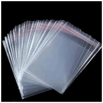 True-Ally Multi utility Self Adhesive Clear Transparent Plastic Seal Pouch/Poly bag - 4 x 6 inch (Pack Of 200)