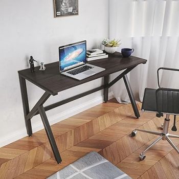 LAD Workspaces The K Table Engineered Wood Study Table, Laptop, Computer Table Desk for Home & Office