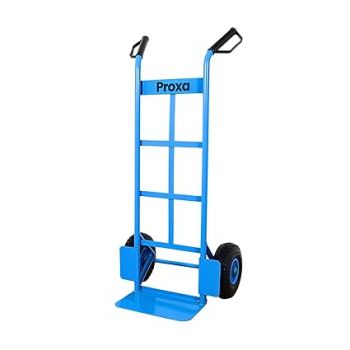 120KG Steel Hand Truck with Pneumatic Wheels with Knuckle Guard Handle, Used for Industry,Home,Office,Warehouse and etc.. PXA-HT120