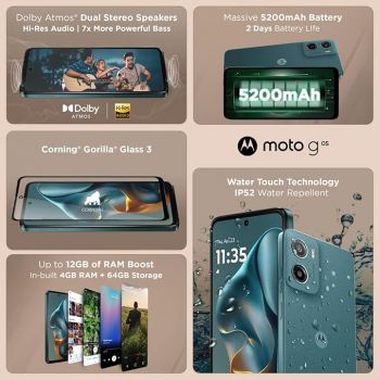 Motorola G05 4G (Forest Green, 4GB RAM, 64GB Storage)