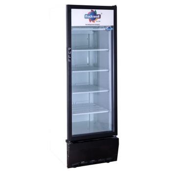 ROCKWELL RVC390B Visi Cooler – Single Glass Door, Adjustable Shelves, Internal LED, Dynamic Cooling, Heavy-Duty Compressor, 2 Year Warranty – Ideal for Retail & Commercial Spaces
