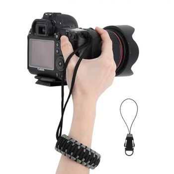 SIDRUM Braided Paracord Hand Grip Camera Wrist Strap for All DSLR Camera/Binoculars