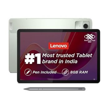 Lenovo Tab M11 with Pen| Wi-Fi Connectivity| 8 GB RAM, 128 GB ROM|11 Inch Screen| 90 Hz, 72% NTSC, FHD Display| Quad Speakers with Dolby Atmos|Octa-Core Processor |13 MP Rear Camera