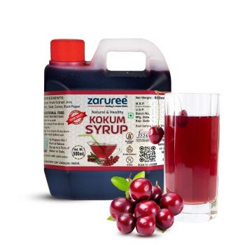Zaruree Kokum Syrup 500ml (Pack of 1) | No Preservatives & Additives | Natural Kokum Concentrate | Healthy & Refreshing Squash | Natural Ingredients