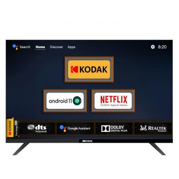 Kodak 108 cm (43 inches) 9XPRO Series Full HD Certified Android LED TV 439X5081 (Black)
