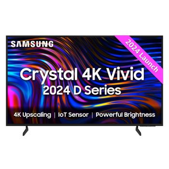 Samsung 108 cm (43 inches) D Series Crystal 4K Vivid Ultra HD Smart LED TV UA43DUE70BKLXL (Black)