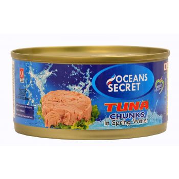 Oceans Secret - Canned Tuna Chunks in Spring Water 180g (Pack of 2) | Immunity Booster | Superfood