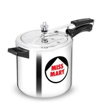 Hawkins Aluminium 7 Litre Miss Mary Pressure Cooker, Inner Lid Cooker, Silver (Mm70)