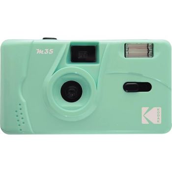 Kodak M35 35mm Film Camera (Mint Green) - Focus Free, Reusable, Built in Flash, Easy to Use