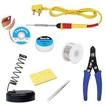 THEMISTO - built with passion Themisto Beginners 8 In 1 Corded_electric Soldering Iron Kit
