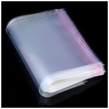 DMS RETAIL Transparent Plastic Packing Bags Adhesive Plastic Poly Bag Clear Self Adhesive Plastic Bags Size 18X23 Inches Extra Large Size (Pack Of 25 Bags)