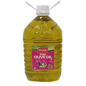 Kinsfolk Pure Olive Oil | Oil for Cooking, Dressings, Salad, Soups, Dips, and Marinades | Light, Flavorful, and Ideal for All Culinary Uses - 5 Ltr PET