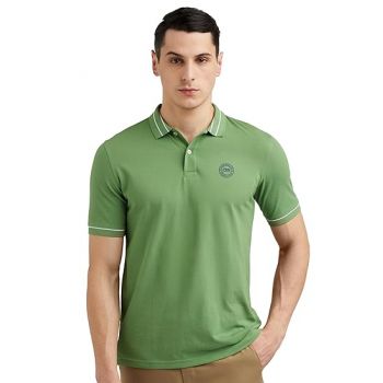 Peter England Regular Fit Polo T-Shirt For Men ( Polyester Blend | Pack of 1 )