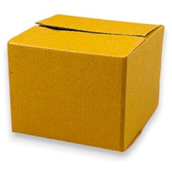 GLUN® 3Ply Yellow Corrugated Box, Shipping Box and Packaging Box for E-commerce websites use (Size 10.5 * 10.5 * 8cm) pack of 5