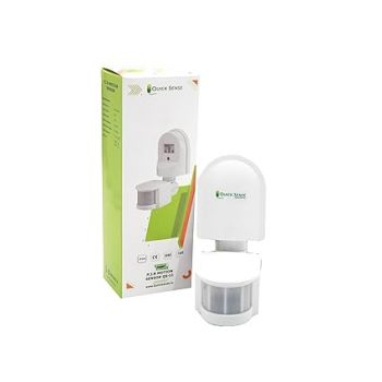Quick Sense (Qs-11): 180` Wall-Mount LUX , Time , Sensitivity Adjustment Automatic 220V PIR Energy Saving Light and Motion Sensor Switch, White