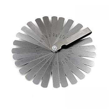Up to Date Products & Tools 26 Blades Feeler Gauge Metric Gap Filler 0.04-0.63mm Thickness Gage for Measurment Tool Marking Gauge Metric Imperial Measuring0.0015/0.04-0.025/0.635 mm