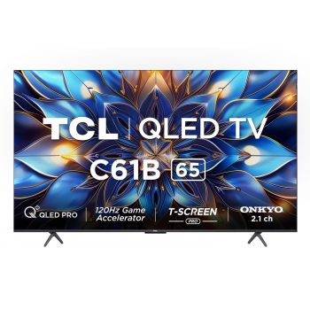 TCL 164 cm (65 inches) 4K Ultra HD Smart QLED Google TV 65C61B (Black)