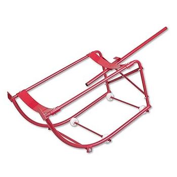 GROZ Movable Drum Cradle with Self-Storing Lever Bar | Ideal for Tipping, Rotating, Moving, Storing & Draining of Drums| Fully Powder Coated Finish| Maximum Load: 273 Kgs | DRC/135
