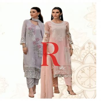 Repurchase Premium Quality Organza Embroidered Readymade Collection (2 Pcs)