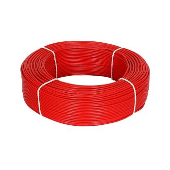 GVD PVC & FR Insulated 4mm Red Color Single Core Flexible Copper Wires & Cables for Home or Domestic Industrial Electric Wiring, Electric Wire(45Mtr)
