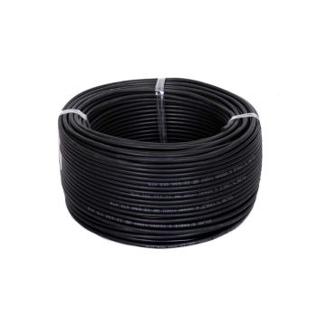 GVD PVC & FR Insulated 4mm Black Color Single Core Flexible Copper Wires & Cables for Home or Domestic Industrial Electric Wiring, Electric Wire (45Mtr)