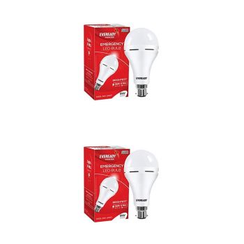 Eveready 9W B22D Emergency Inverter LED Bulb| Cool Day Light (6500K) | Energy Efficient| IBMS Technology | 4 Hour Battery Backup | Li-on Battery Inside (2)