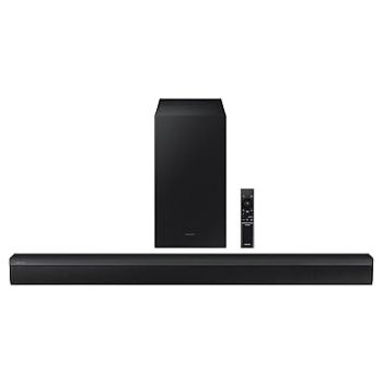 Samsung Soundbar (HW-C45E/XL) 2.1 Channel, 300W, Dolby Digital, 3 Speakers, Wireless Subwoofer, Bluetooth Enabled and DTS Virtual X Experience Sound (Black)