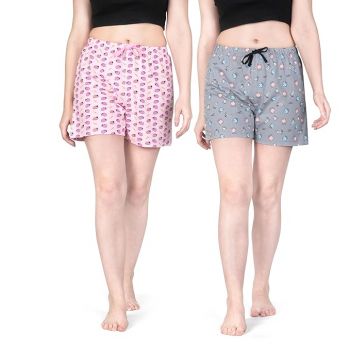 Real Basics Women's Regular Shorts(Pack of 2)