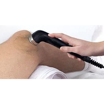 Physio Ultrasonic Probe Ultrasound Handheld Massager |2 Pin, Black|