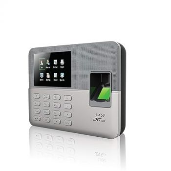ZKTeco Biometric Fingerprint Time Attendance Clock Employee Checking-in Recorder with Build-in SSR Excel Software (Silver)