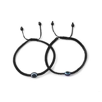 ARTIFICIAL TREE Evil Eye Charms Black Thread Adjustable Anklet (Payal) | Stylish Protective Anklet for Women and Girls | Trendy Black Thread Anklet (AT ANK 003)