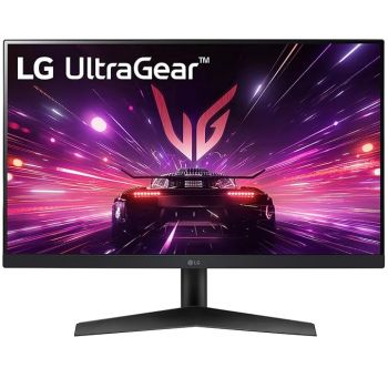 LG 24" Inches Ultragear™ FHD IPS Gaming Monitor, 1ms (GtG), 180Hz, HDR10,FPS Counter, NVIDIA G-SYNC Compatible, AMD FreeSync, HDMI, DP, Headphone Out, virtually Borderless with Tilt, Black 24GS60F