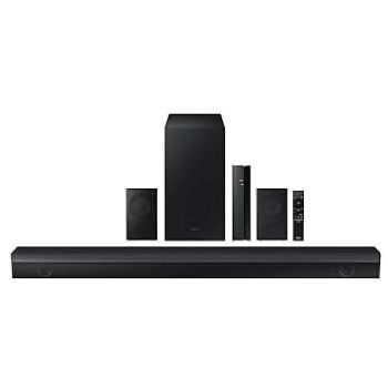 Samsung Soundbar (HW-B67E/XL) 5.1 Channel, Wireless Subwoofer, 1x Wireless Rear Speaker, 1x Center Speaker and Energy Star, Dolby 5.1ch & DTS Virtual X Experience Sound (Black)