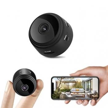 TECHNOVIEW Wireless WiFi, HD 1080p Mini Portable Security Camera, Cameras with Indoor Video Recorder, Small Low Light Vision (Magnet)