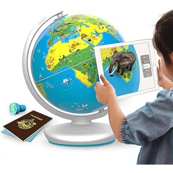 Shifu Educational Globe for Kids with 1000+ Facts on Animals, Places, Monuments and More - Orboot Earth Augmented Reality Based Fun Learning, Interactive Game ( 4-10 Years)