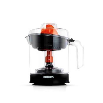 PHILIPS Citrus Press Juicer HR2799/00, Black & Transparent, Large