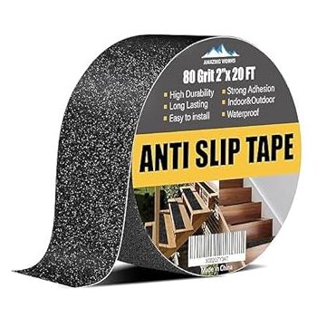 oenza Heavy Duty Anti Slip Tape for Stairs Outdoor/Indoor Waterproof 2" x 35Ft Grip Tape Safety Non Skid Roll for Stair Steps Traction Tread Staircases Non Slip Strips Black