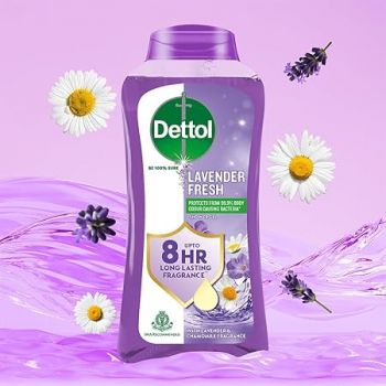 Dettol Body Wash and Shower Gel for Women and Men, Lavender Fresh- 250ml | | 8hr long lasting fragrance